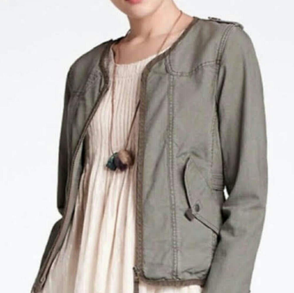 Anthropologie Crocheted Military Jacket DOL - Picture 3 of 7